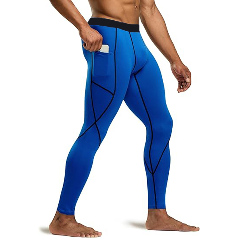 Crossfit Victory - Homens correndo leggings de secagem rápida