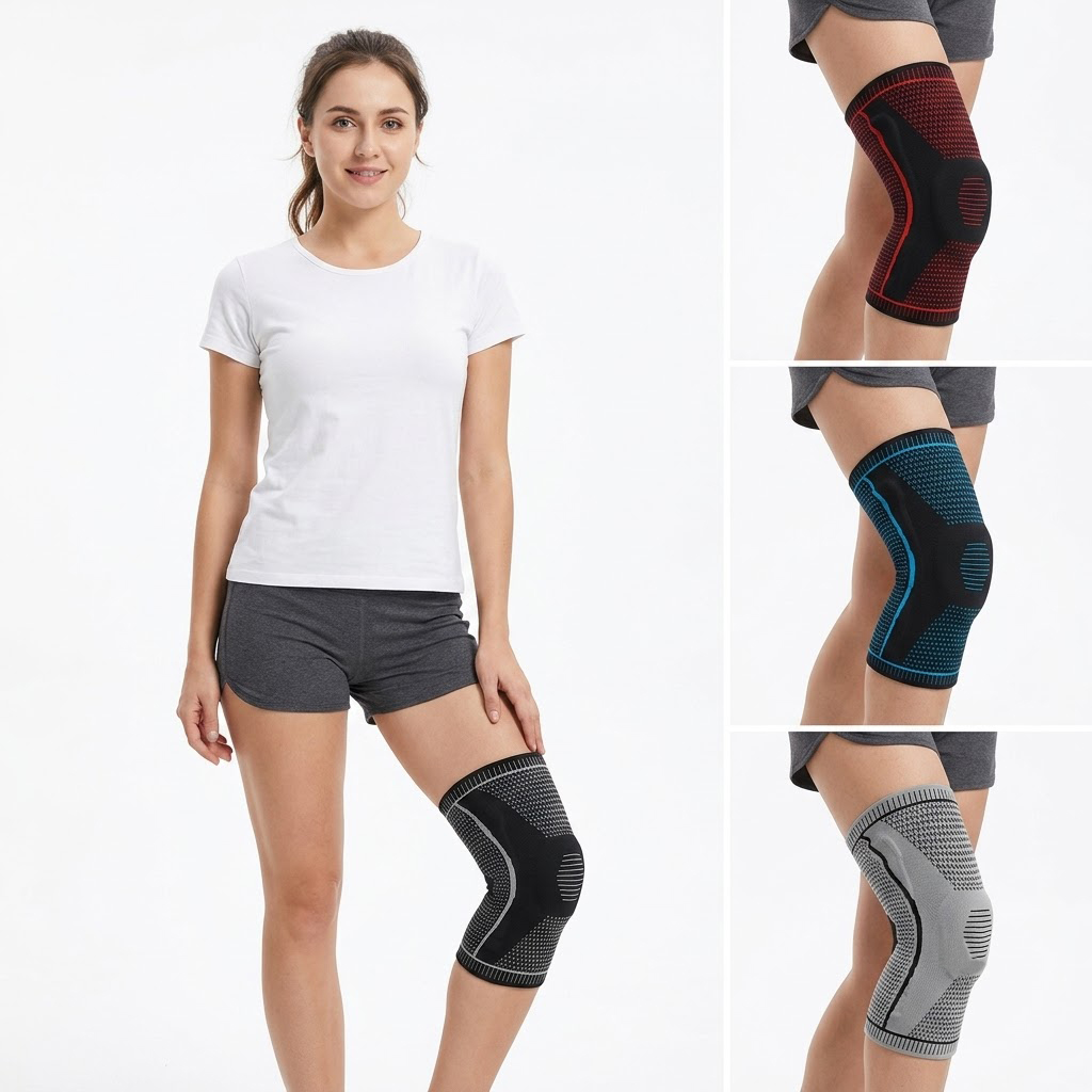 Knee Sleeve Pair - Joelheira individual com suporte de mola,
