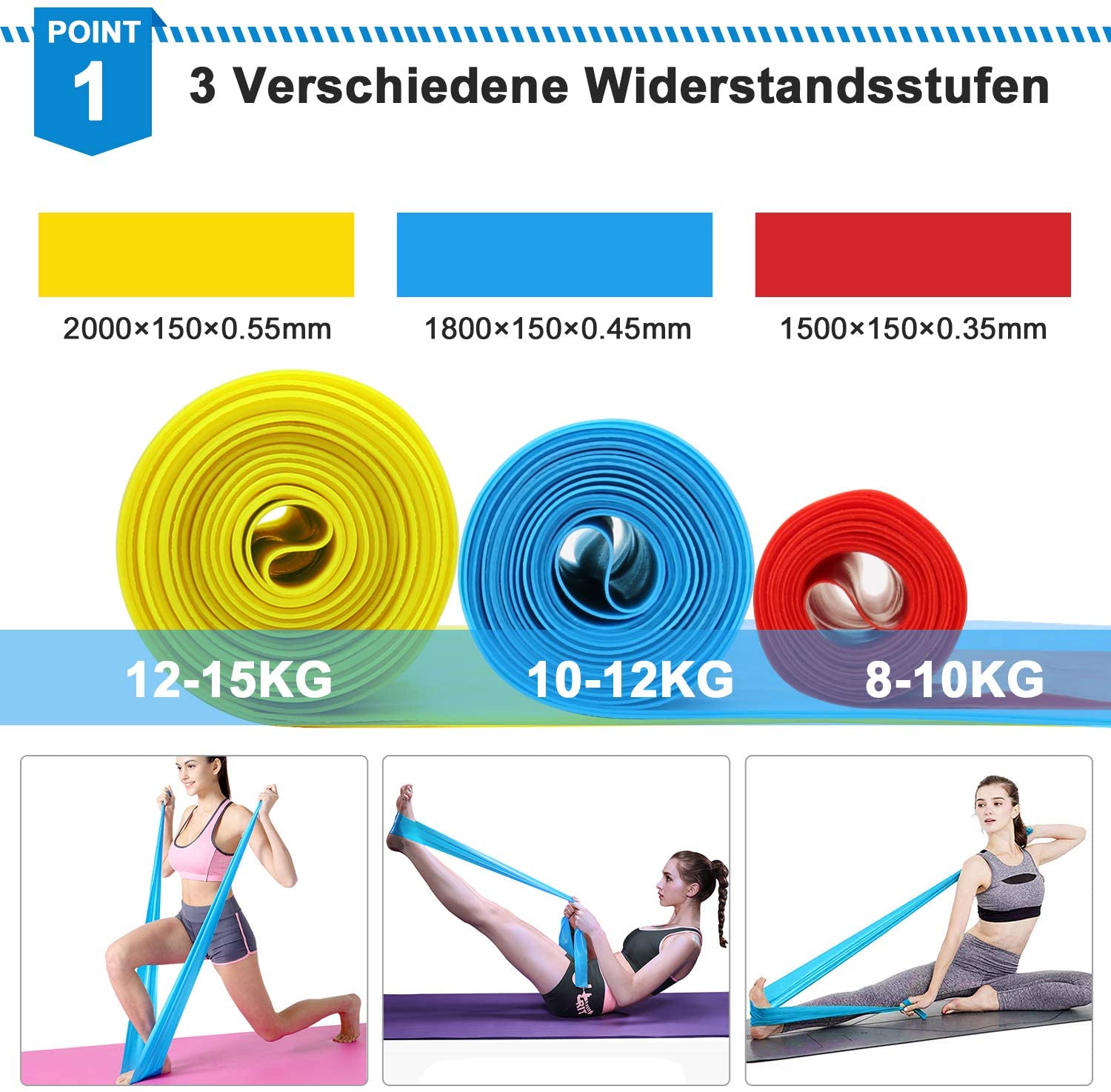 Faixas elásticas de fitness, 3 - Crossfit Equipment avaliação e preço