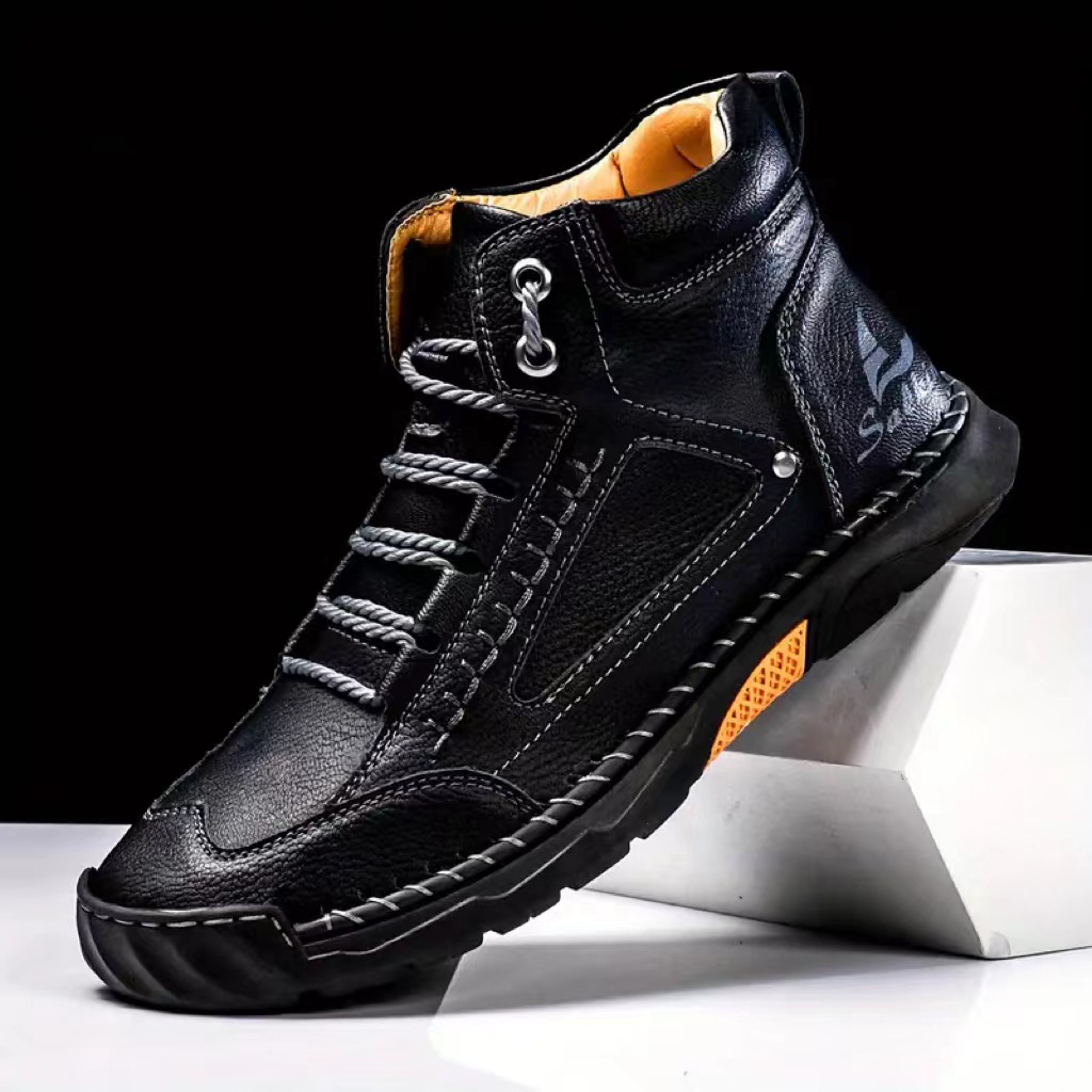 Botas masculinas costuradas à  - Crossfit Outdoor avaliação e preço