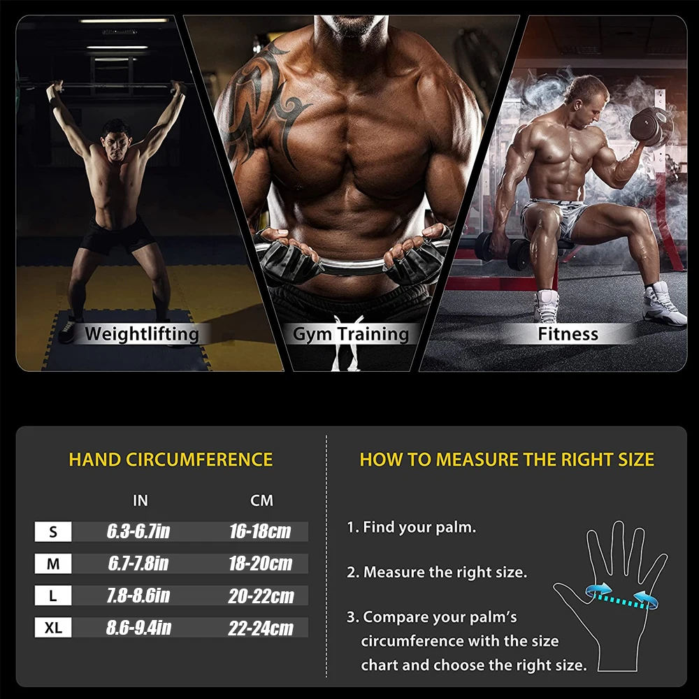 Luvas de ginástica meio dedo c - Crossfit Equipment avaliação e preço
